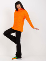 Rolákový sveter, oranžový 2 | Ženy | benatki.com