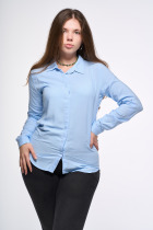 Bavlnená košeľa s dlhým rukávom svetlomodrá 3 | Košele, blúzky | benatki.com