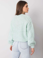 Vlnený sveter, mätový 1 | Ženy | benatki.com