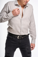 Košeľa s dlhým rukávom sivá 1 | Muži | benatki.com