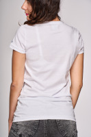 Bavlnené tričko s potlačou, biele 2 | Tričká, topy | benatki.com